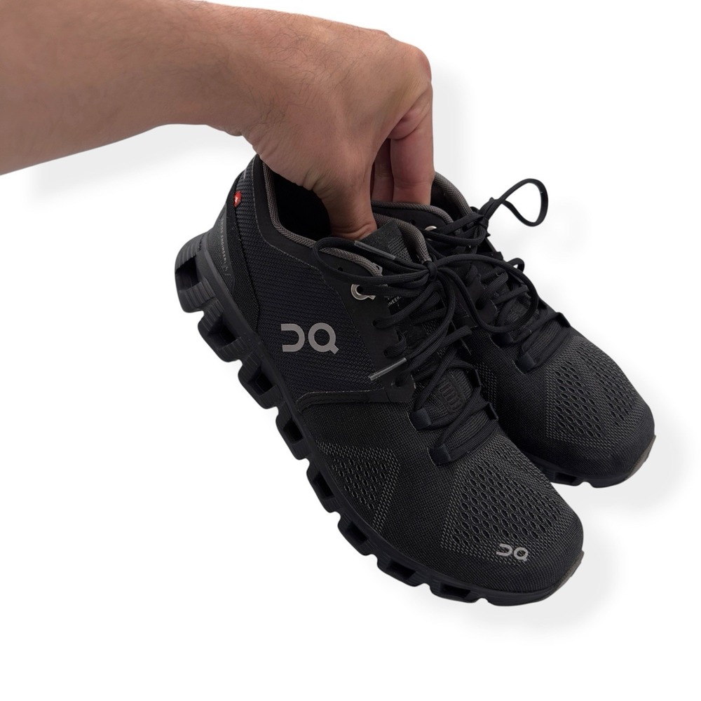 On Cloud X Shoes Women's 7.5 All Black Running Lightweight Sneakers Athletic Gym - Picture 8 of 14